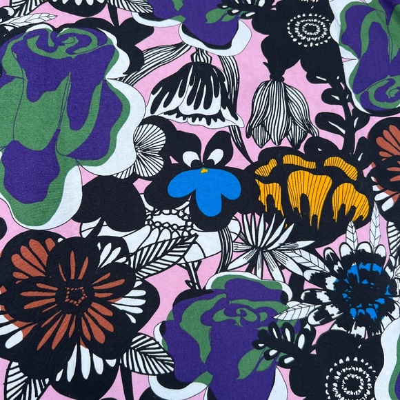 Colorful cotton Merimekko sleeveless dress, size large, - Picture 7 of 7